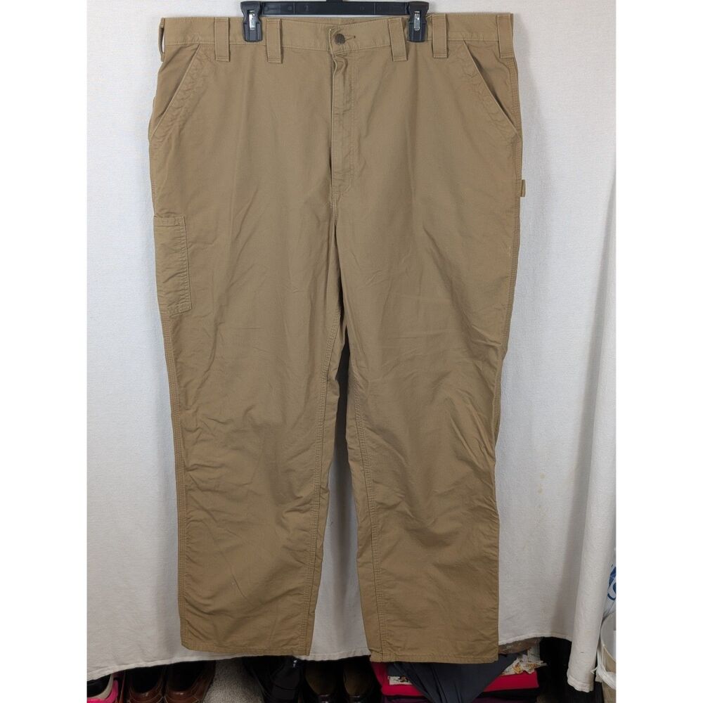 Carhartt Loose Original Fit Canvas Work Pants B151-DKH Beige Men's Size 44x34